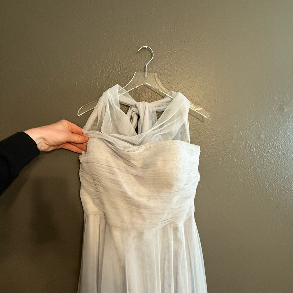 Jenny Yoo Light Blue Off-Shoulder Wedding Dress - Picture 7 of 12
